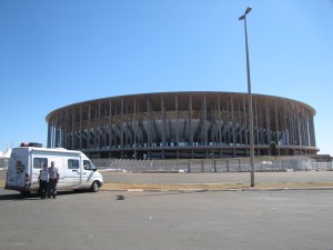 Frente al estadio mundialista donde le fue muy bien a nuestra seleccion