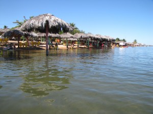 Praia da Prata, donde pasamos el primer día de descanso físico: sol y agua todo el día