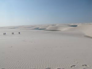 Esto fue lo primero que vimos cuando logramos subir la primer duna