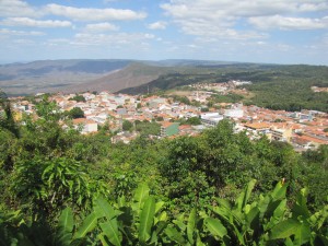 Ciudad de Viscosa vista desde el Mirador en el cual pernoctamos