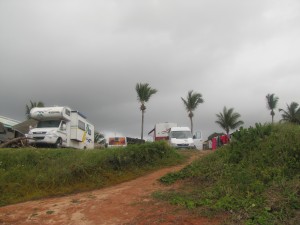La Combi junto a otras "primas mayores" en el Camping Praia do Amor