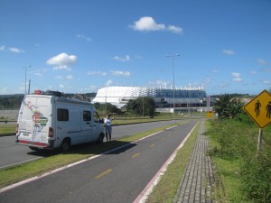 El Arena Pernambuco construido a 20 km de la ciudad de Recife