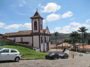 Una iglesia en Diamantina, al norte del estado de Minas