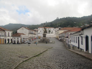 Plaza Tiradentes en Ouro Preto