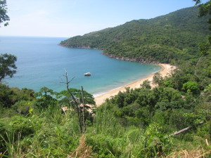 Playa de Jabaquara al norte de Ilhabela
